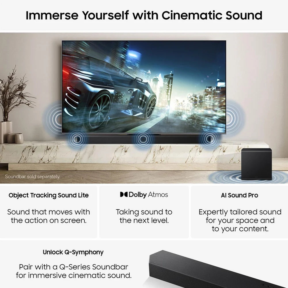 Samsung QE50QN80HAUXXU 50 Inch QN80H QLED Quantum Mini LED 4K Ultra HD HDR Smart AI TV 2026